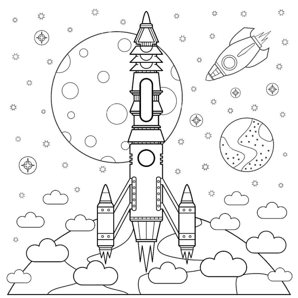 Abenteuer im All: Fantastische Weltraum-Ausmalbilder für Groß und Klein