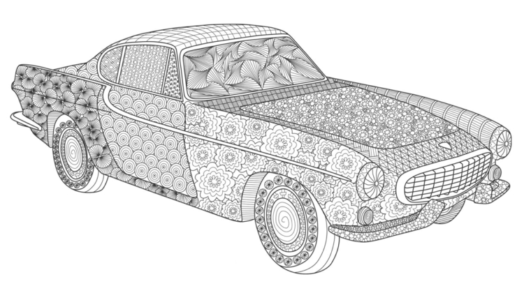 Ausmalbilder kostenlos: Entdecke die entspannende Welt der Auto Umrisszeichnungen!