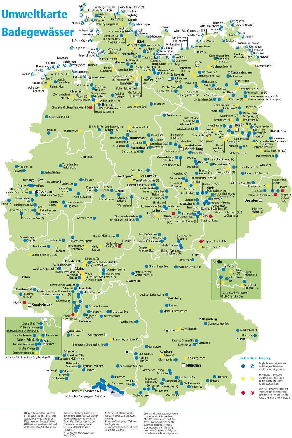 Seen Deutschland Karte