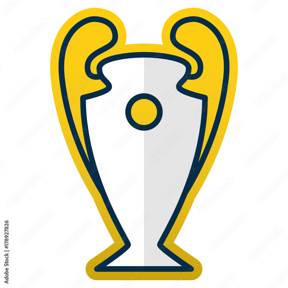 Champions League Trophy Icon Stock Vector | Adobe Stock