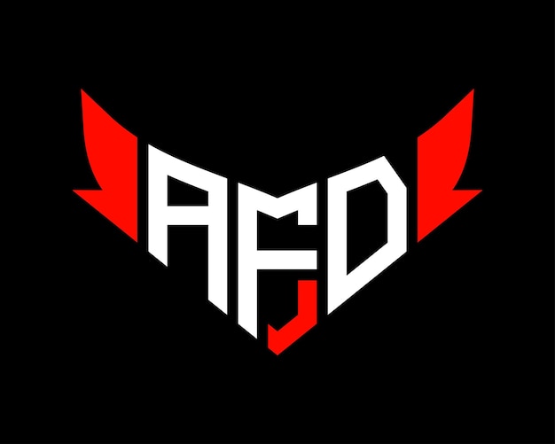 Premium Vector | Afd letter logo design