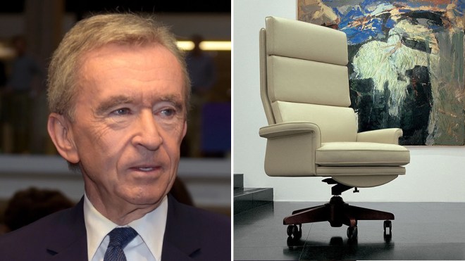 Billionaire Bernard Arnault Runs LVMH From a Luxe $5,300 Office Chair