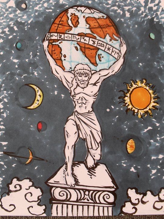 Greek Mythology Art: Atlas Tattoo