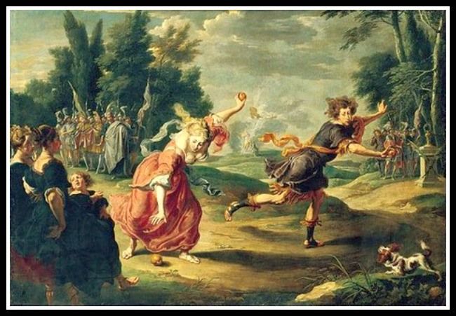 Greek Mythology: “Atalanta, Hippomenes, a Footrace and Three Golden